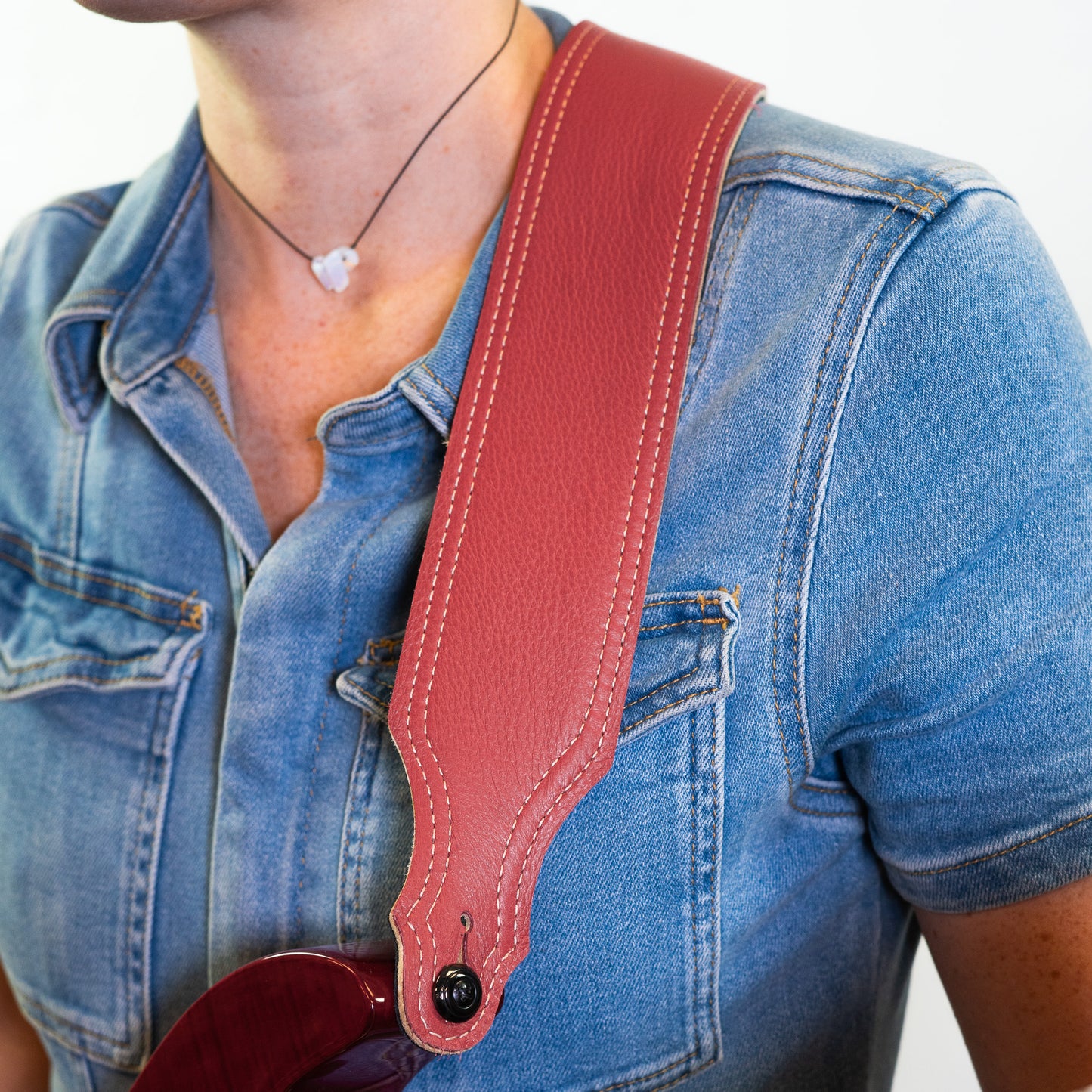 Reversible Glove Leather Guitar Strap