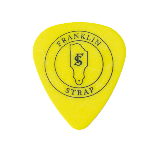Franklin Strap .73mm Canary Yellow Guitar Picks - 10 pack