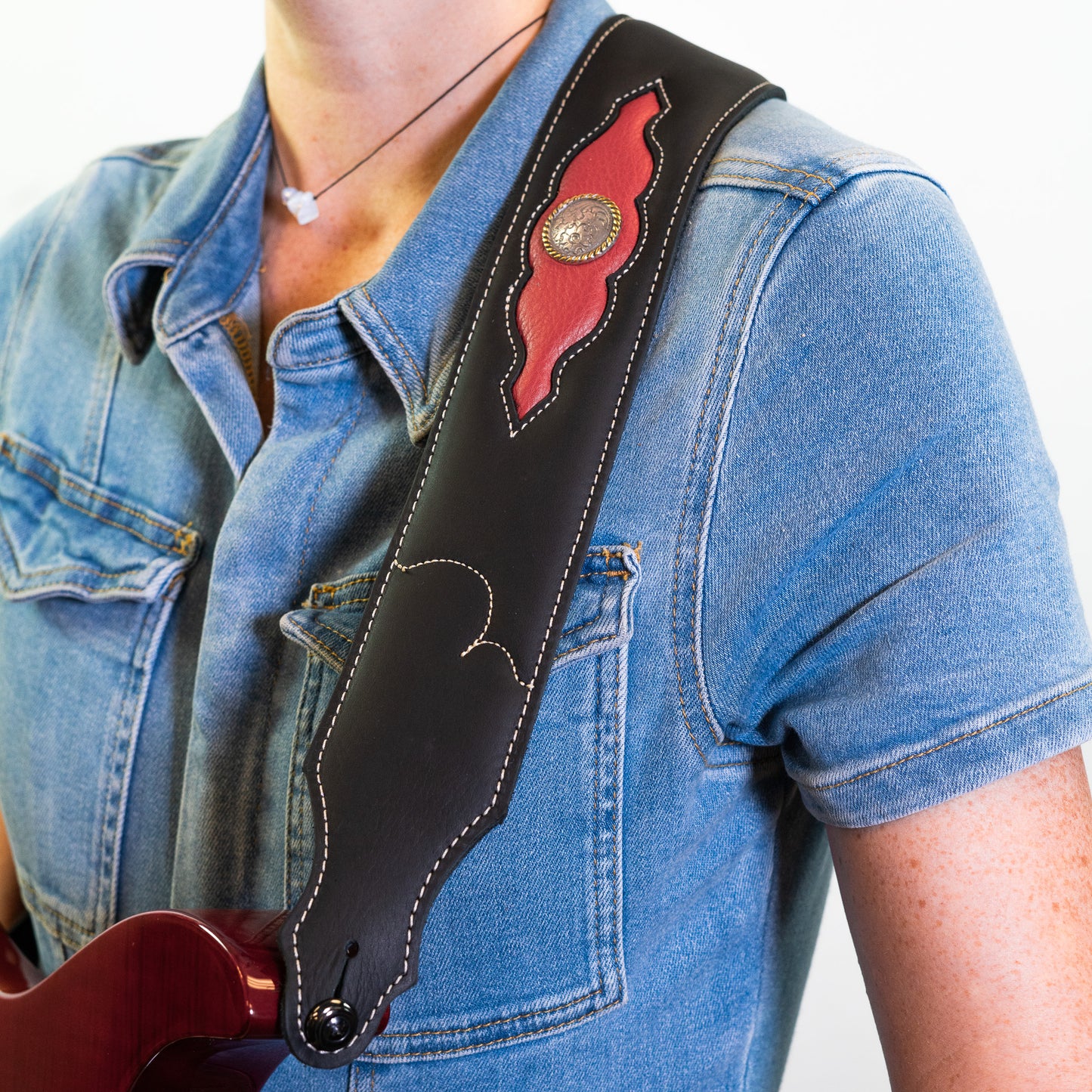 Sculpted Ball Glove Guitar Strap
