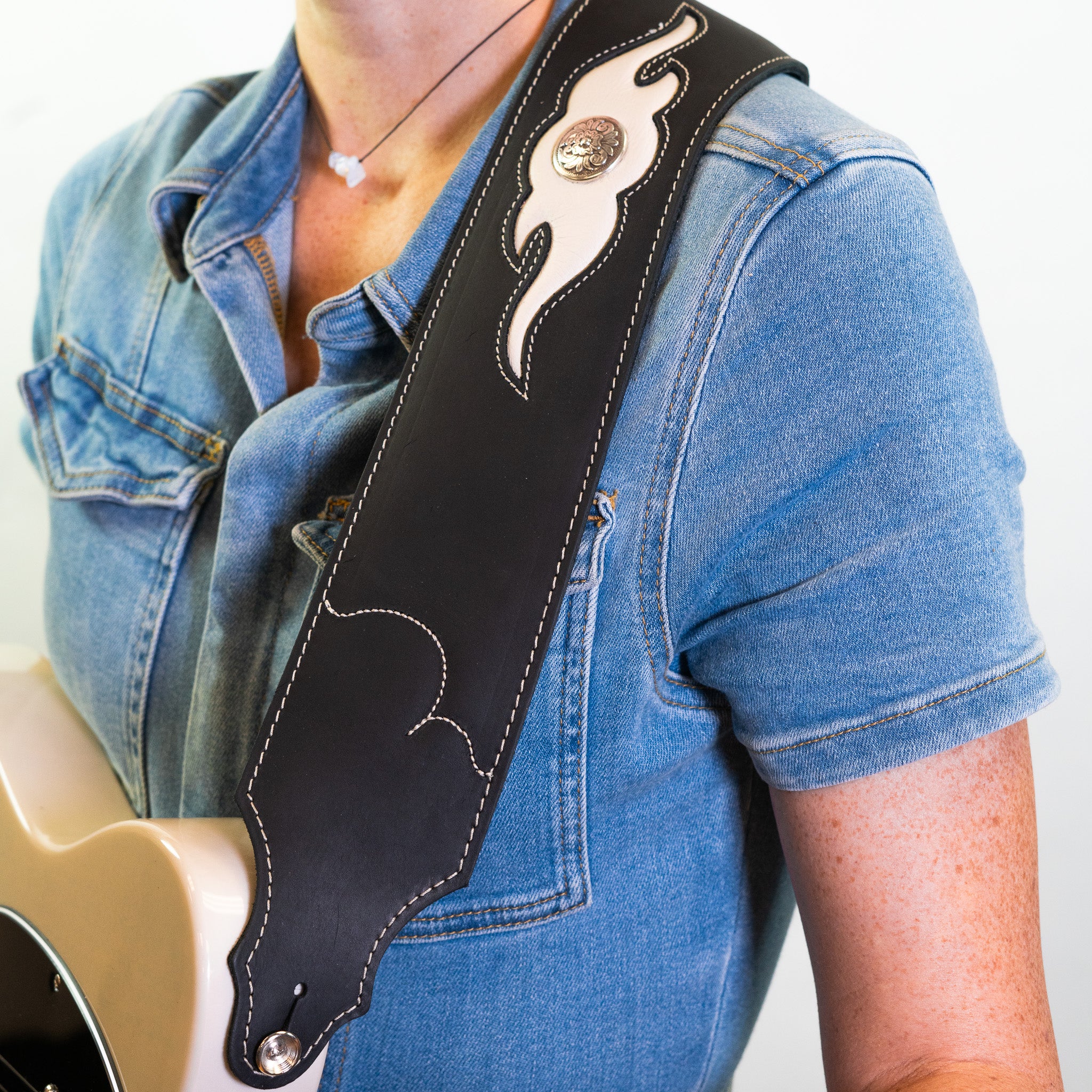 Sculpted Ball Glove Guitar Strap