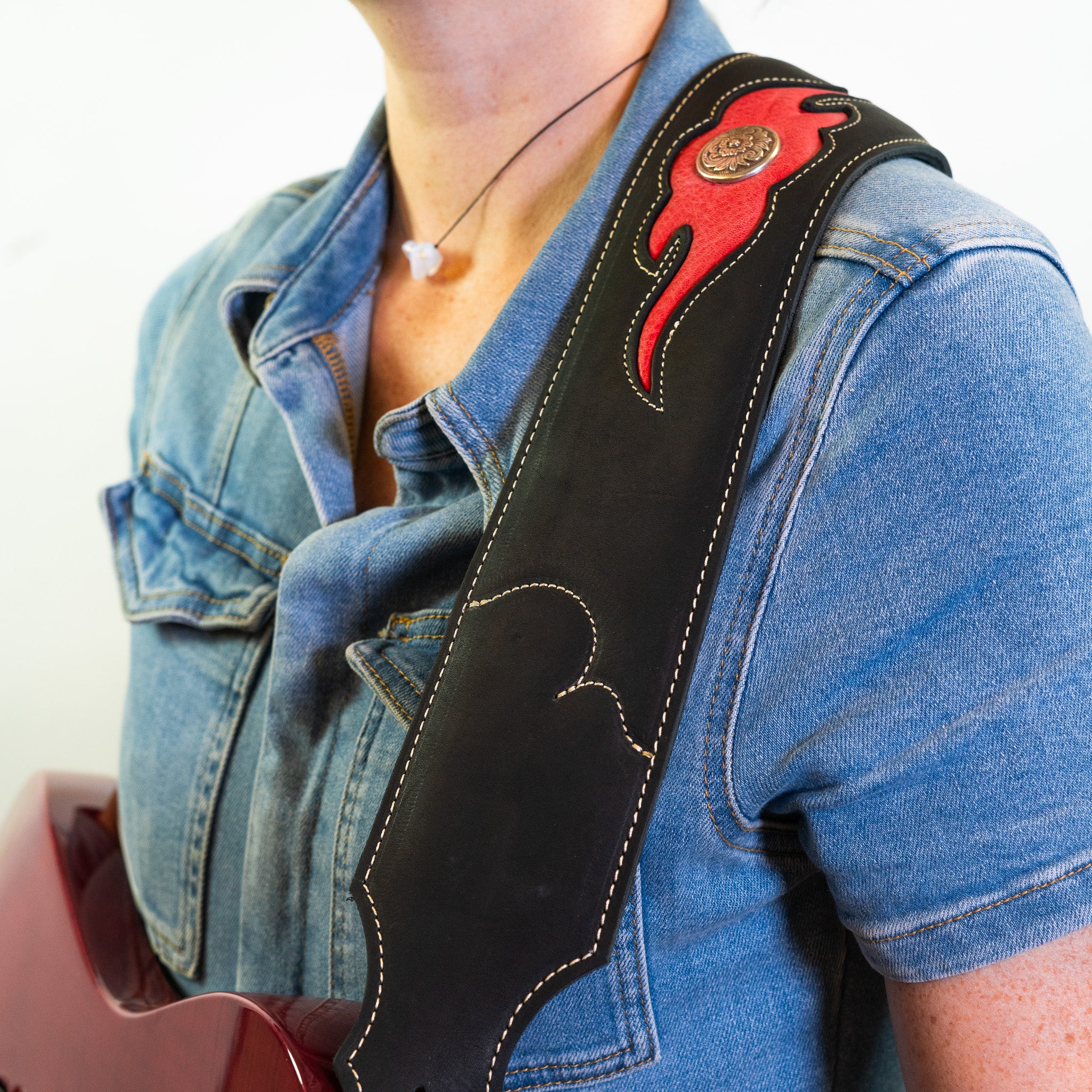 Sculpted Ball Glove Guitar Strap
