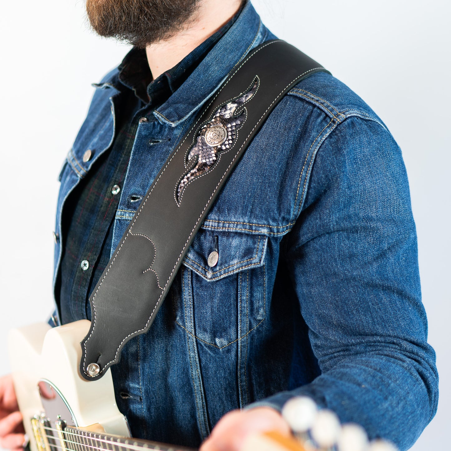 Sculpted Ball Glove Guitar Strap