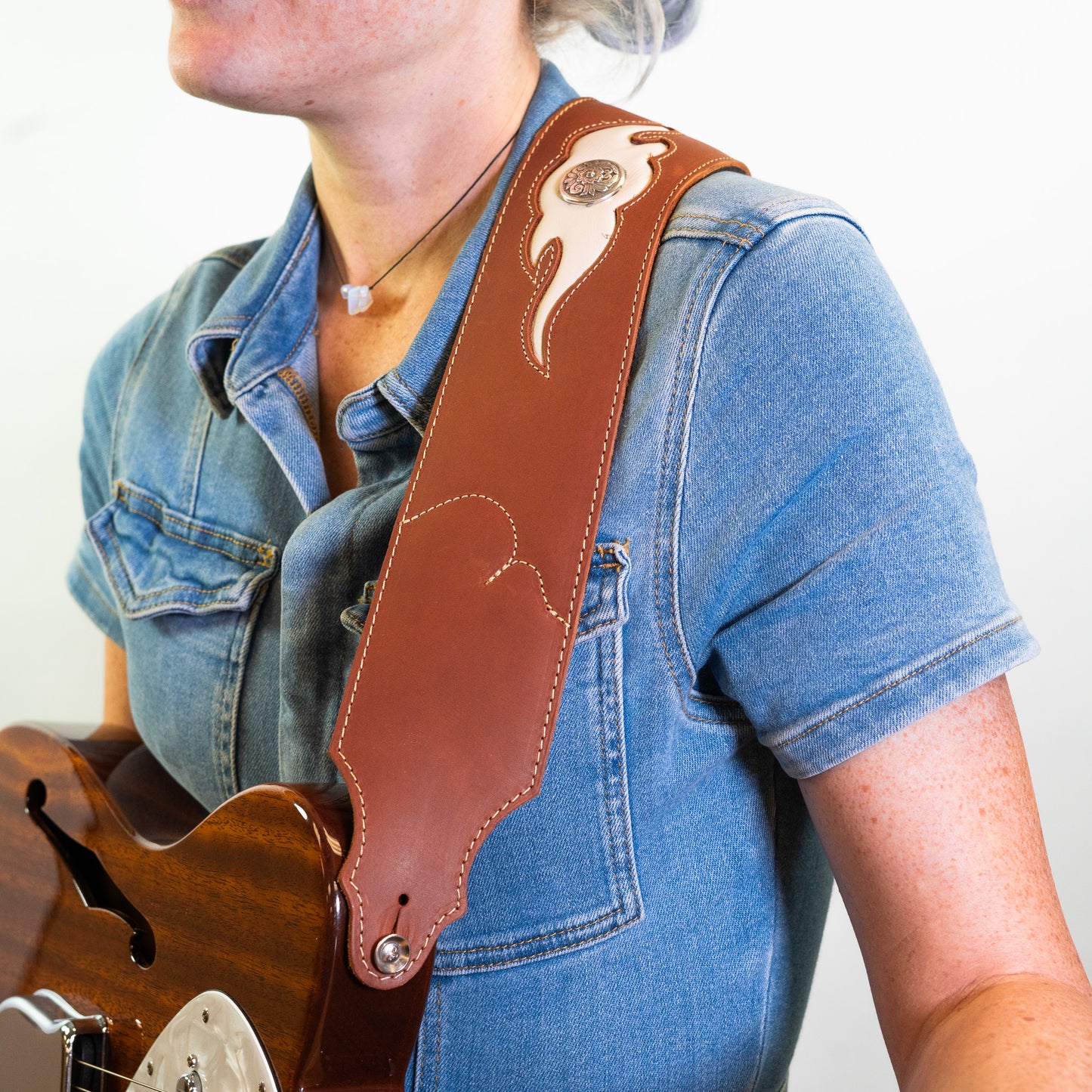Sculpted Ball Glove Guitar Strap