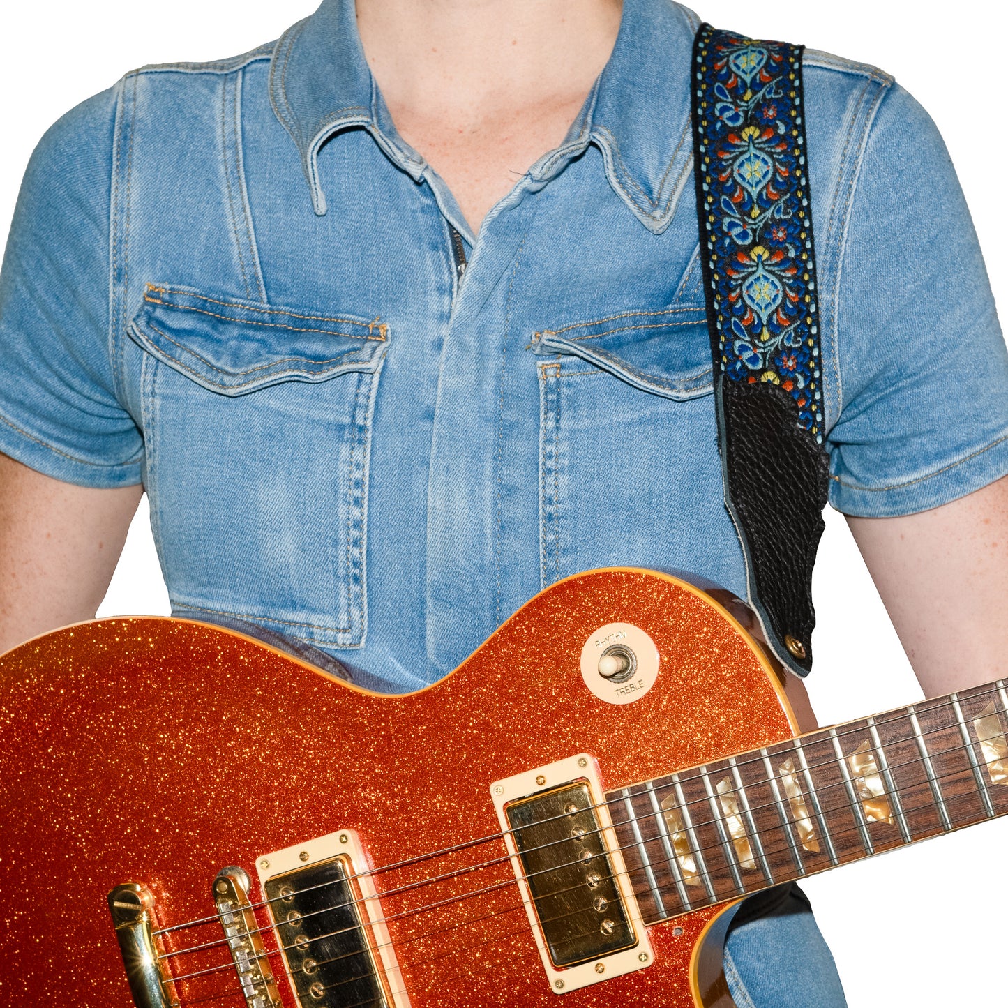 Retro Folk Weave Guitar Strap