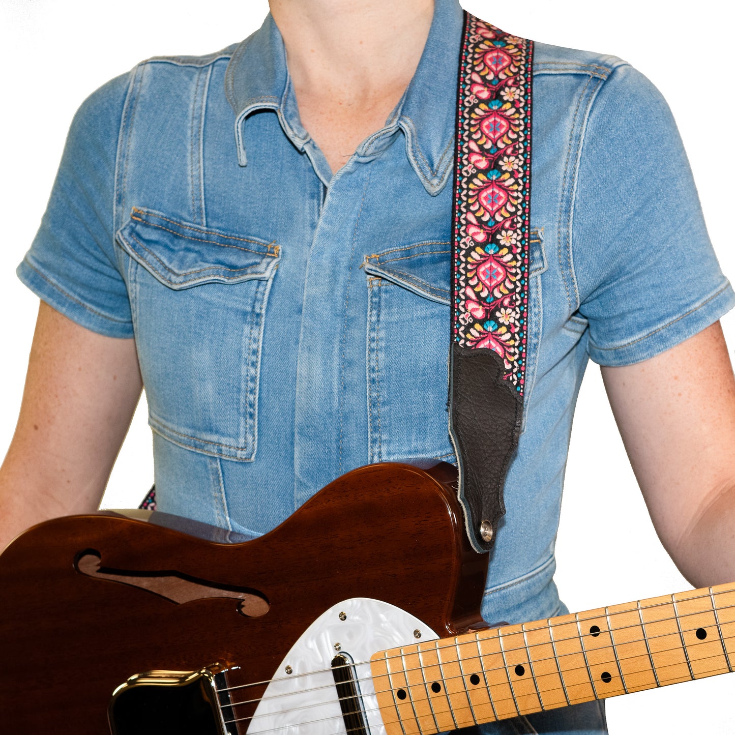 Retro Folk Weave Guitar Strap