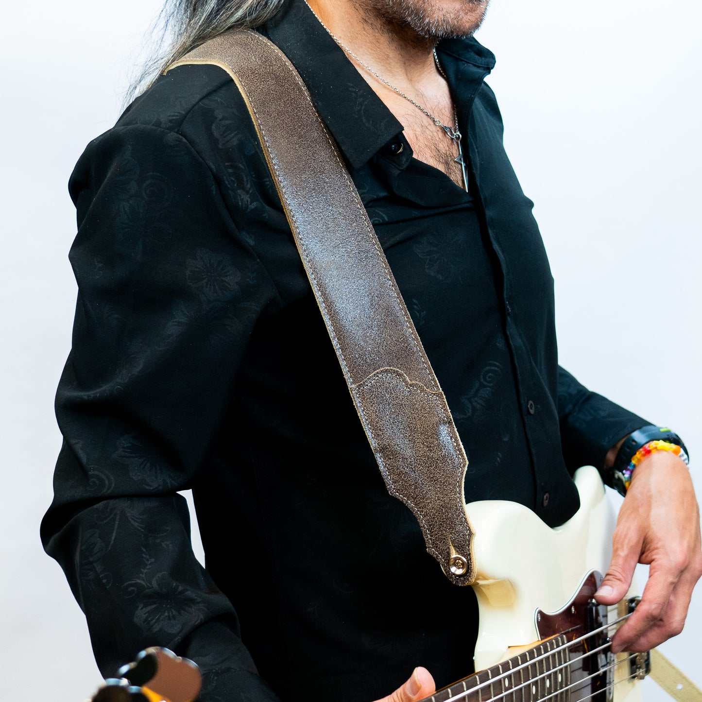 Roadhouse Distressed Leather Guitar Strap