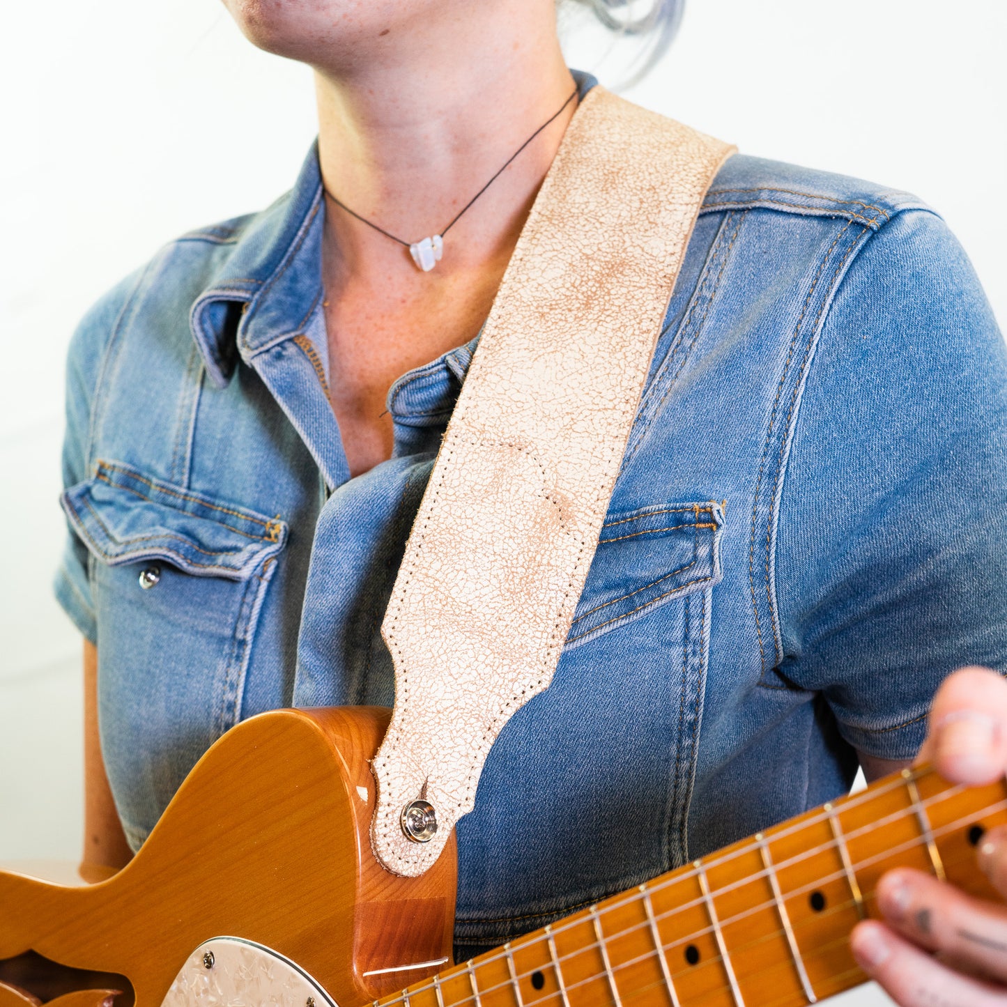 Roadhouse Distressed Leather Guitar Strap