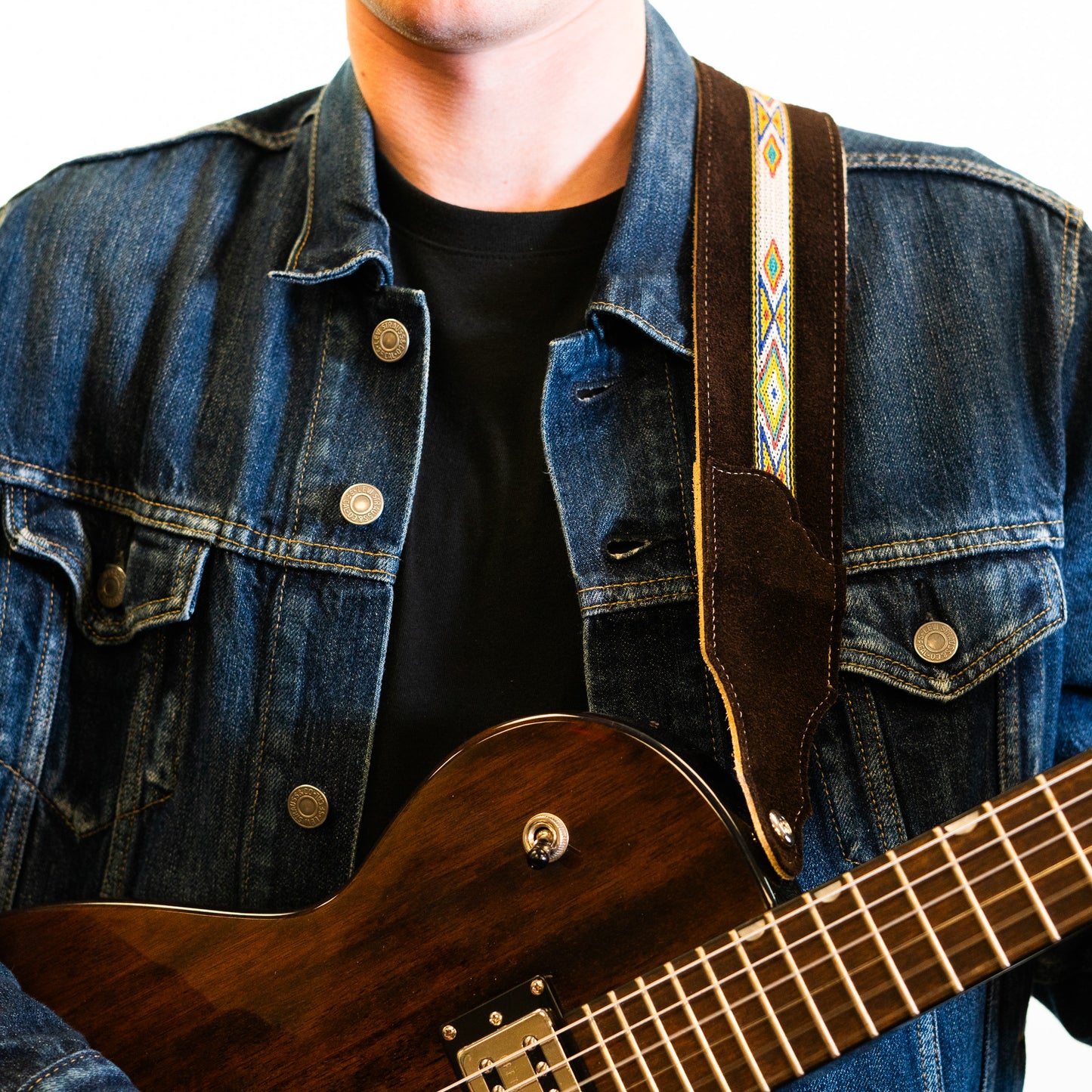 Southwest Suede Guitar Strap