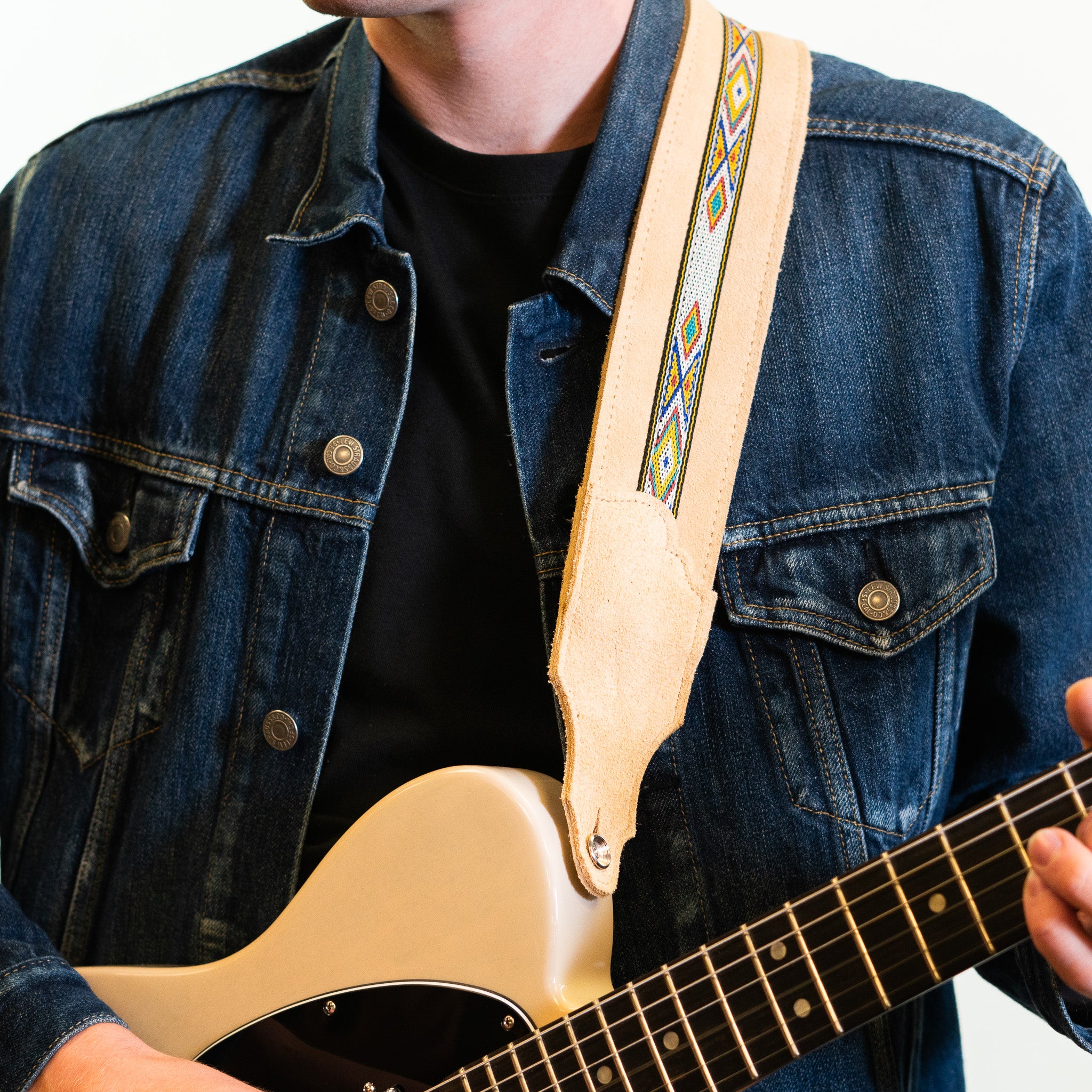 Southwest Suede Guitar Strap