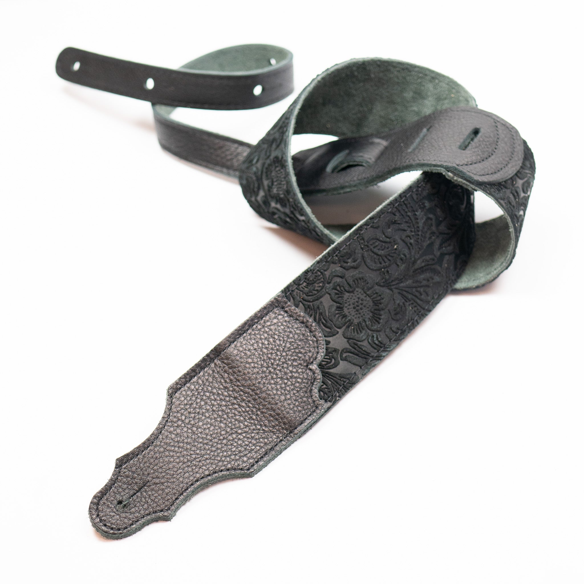 Embossed Suede Guitar Strap