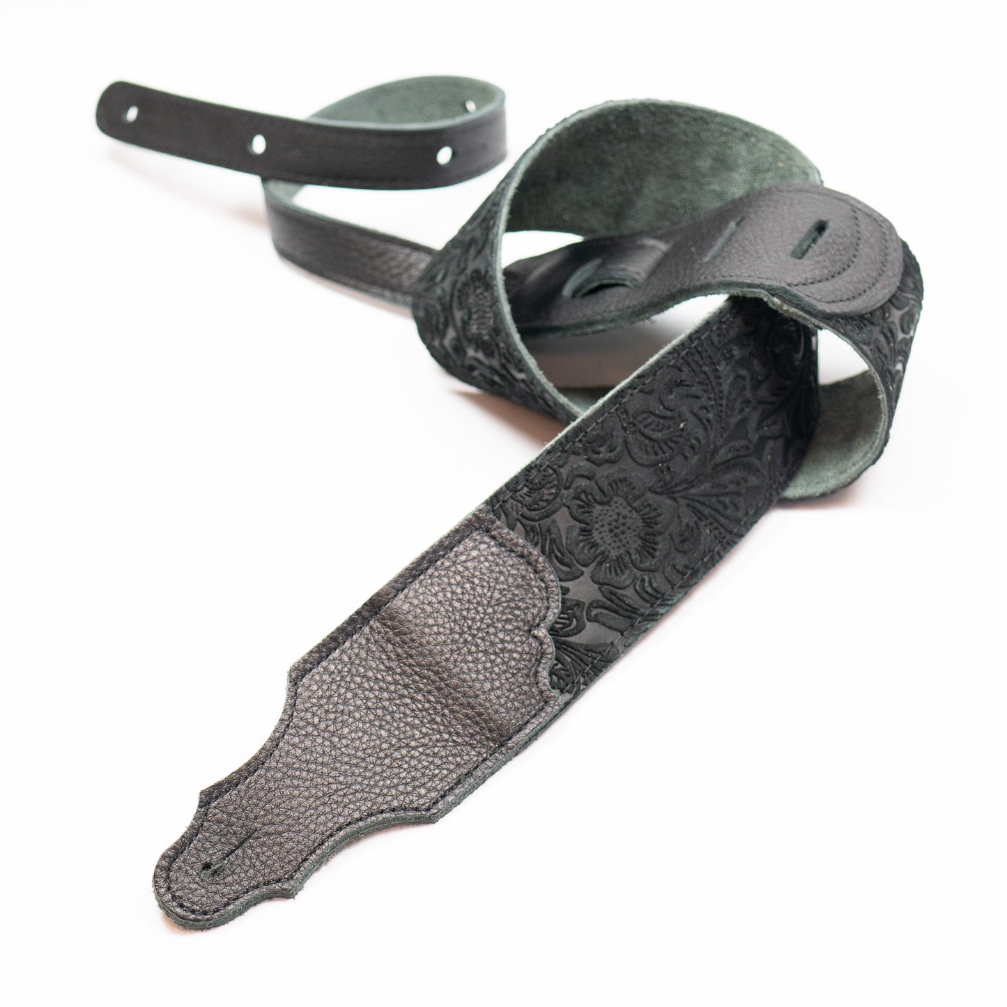 Embossed Suede Guitar Strap