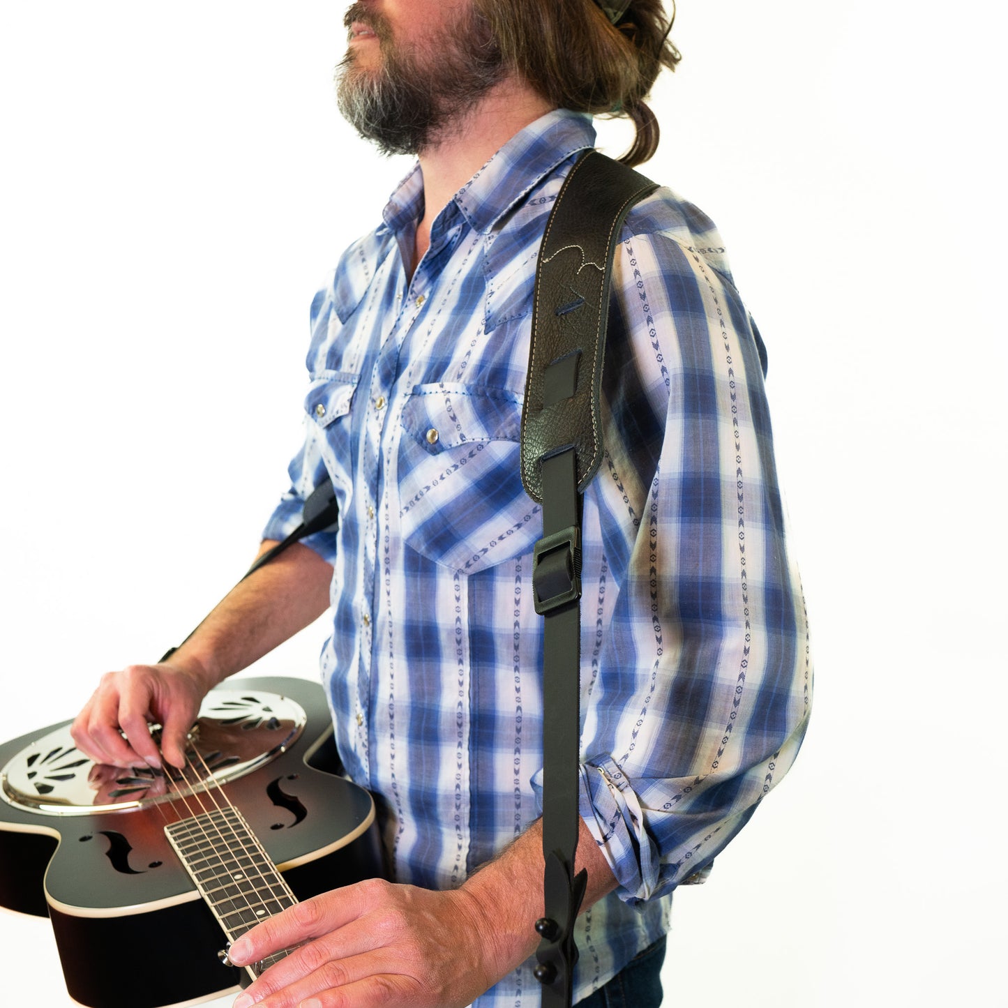 Cradle Style Resonator Strap - Glove Leather