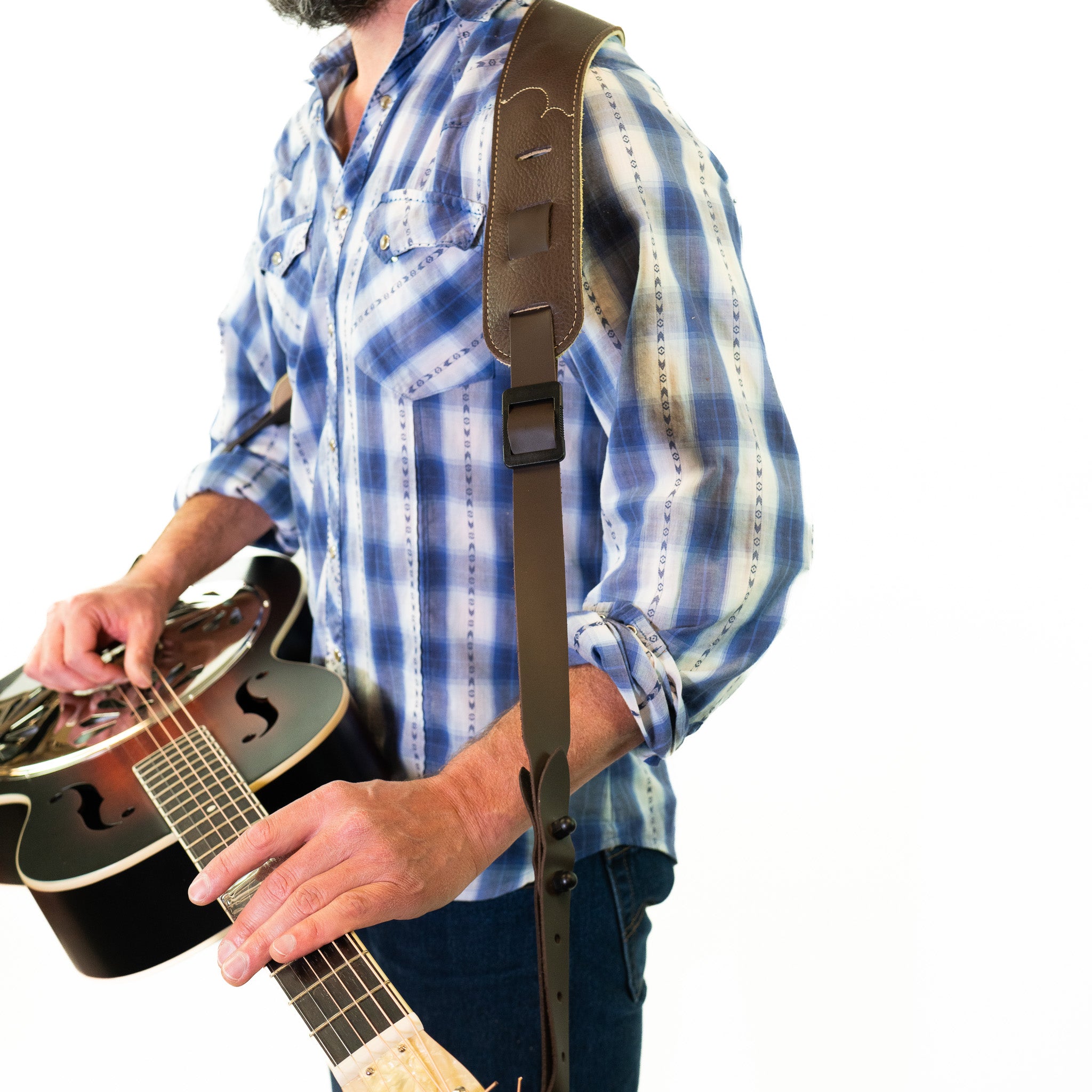 Cradle Style Resonator Strap - Glove Leather