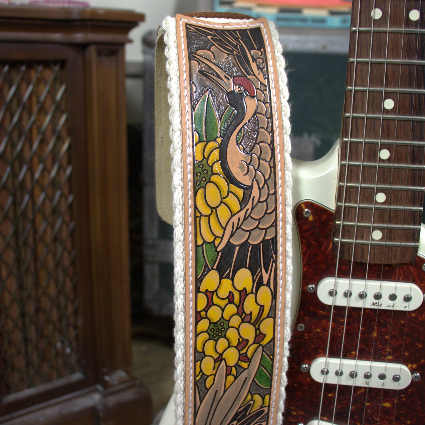 Artist Collaboration: One-of-a-Kind Cotton Cinch Strap - Natural