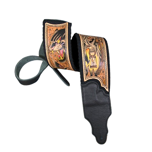 Artist Collaboration: One-of-a-Kind Cotton Cinch Strap - Black