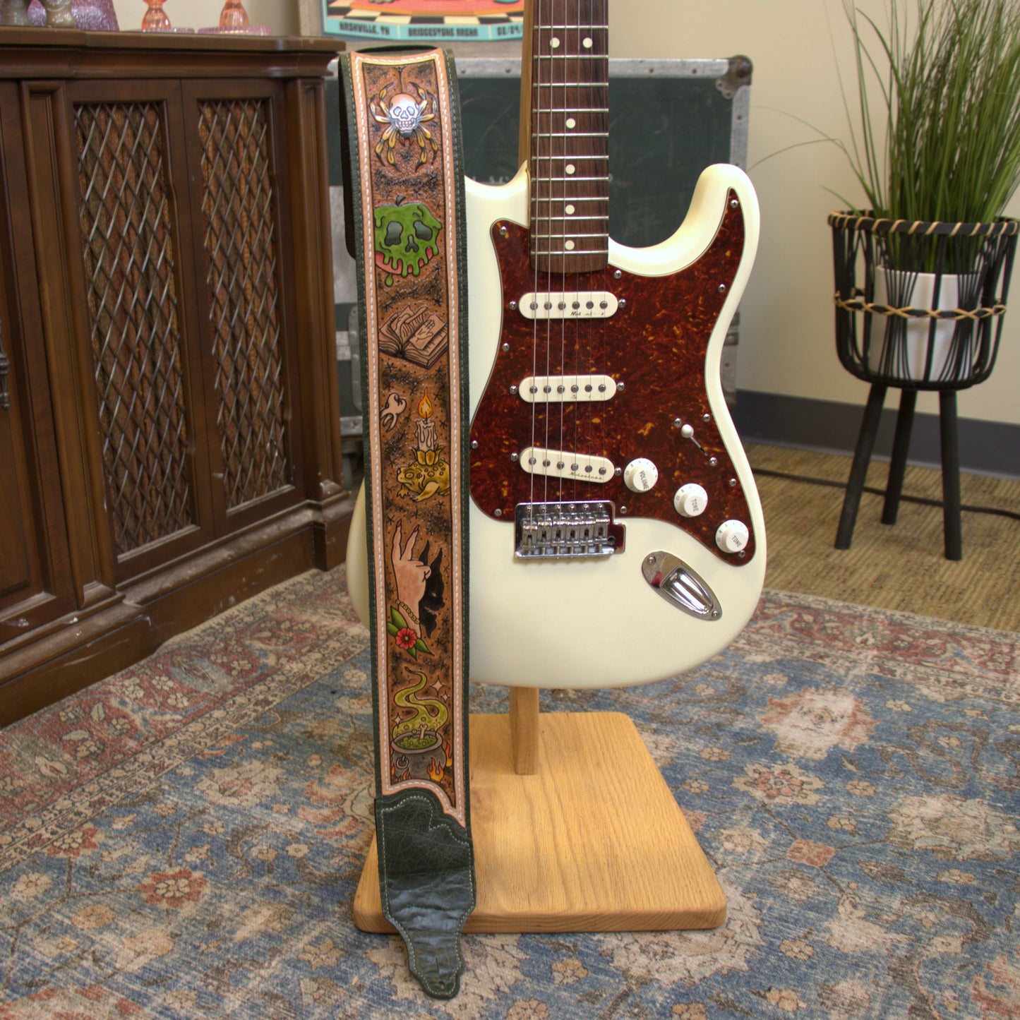 Artist Collaboration: One-of-a-Kind Emerald Jackson Hole Leather