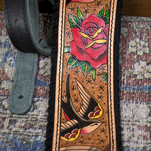 Artist Collaboration: One-of-a-Kind Cotton Cinch Strap - Black
