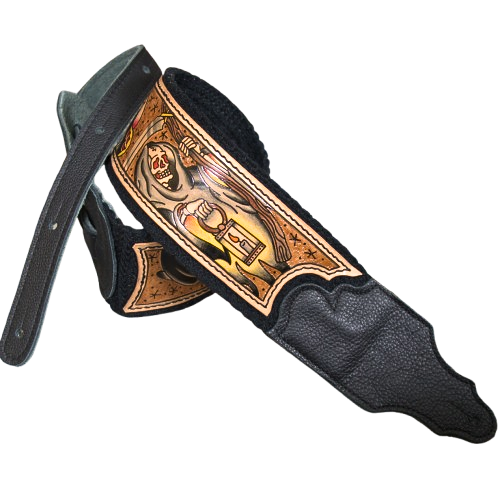 Artist Collaboration: One-of-a-Kind Cotton Cinch Strap - Black