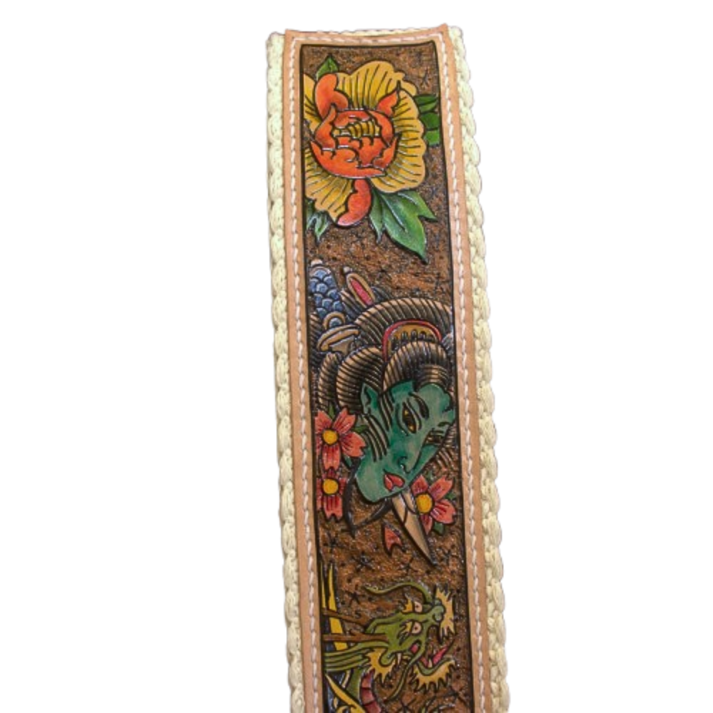 Artist Collaboration: One-of-a-Kind Cotton Cinch Strap - Natural