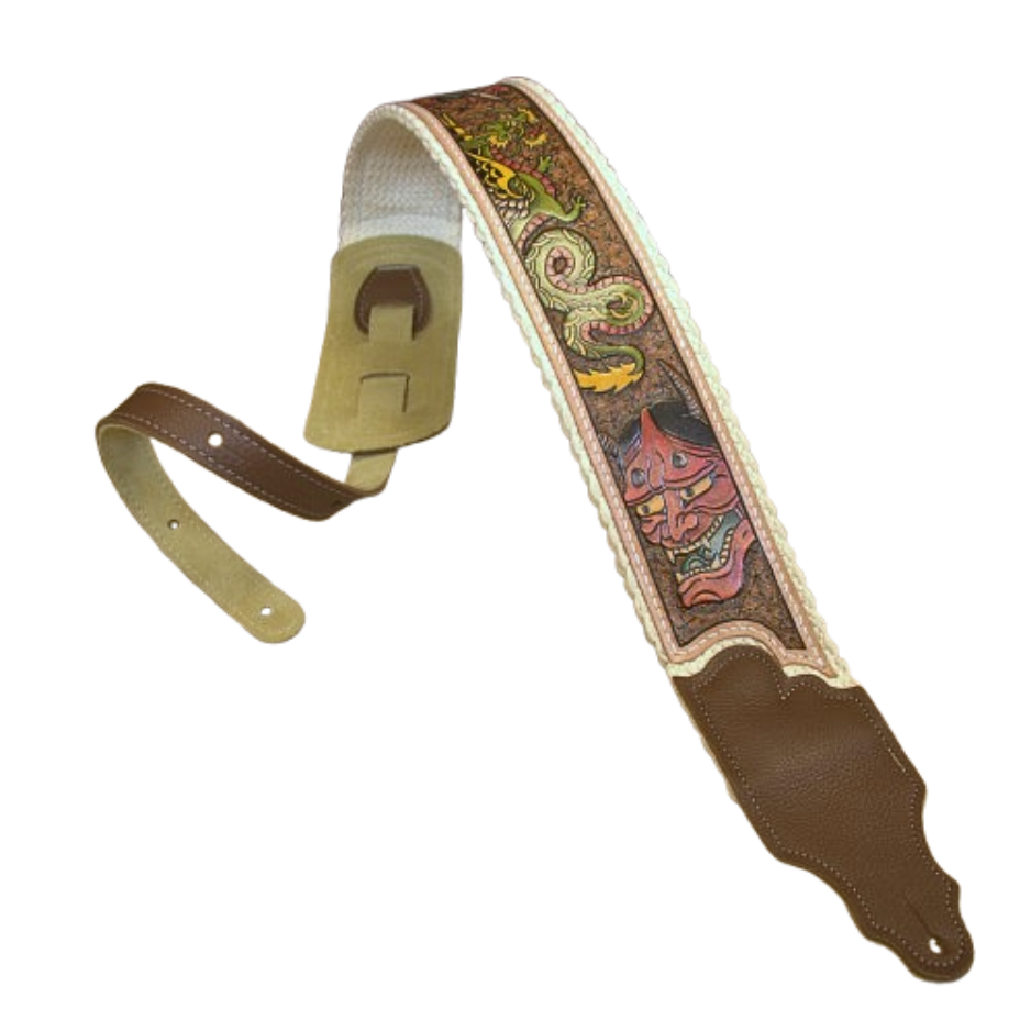 Artist Collaboration: One-of-a-Kind Cotton Cinch Strap - Natural