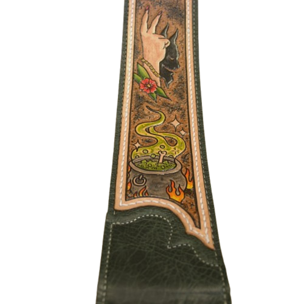 Artist Collaboration: One-of-a-Kind Emerald Jackson Hole Leather