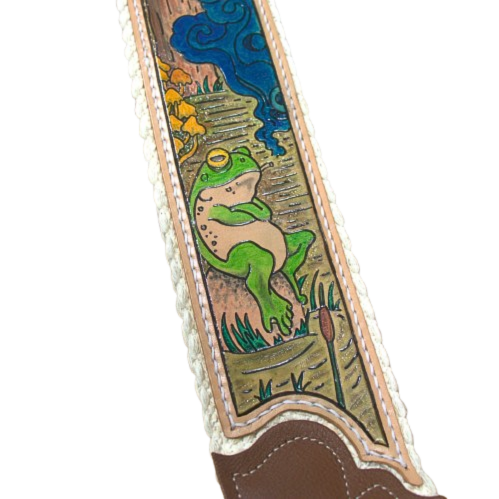 Artist Collaboration: One-of-a-Kind Cotton Cinch Strap - Natural