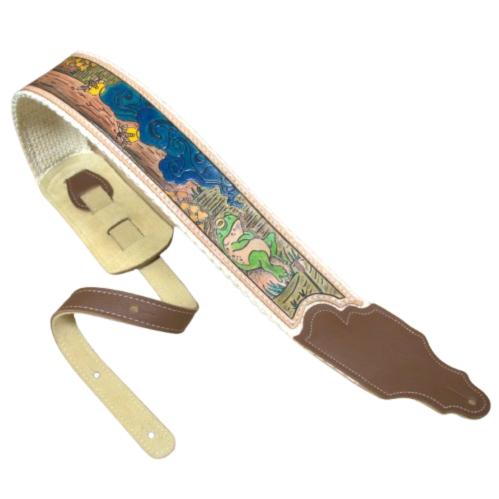 Artist Collaboration: One-of-a-Kind Cotton Cinch Strap - Natural