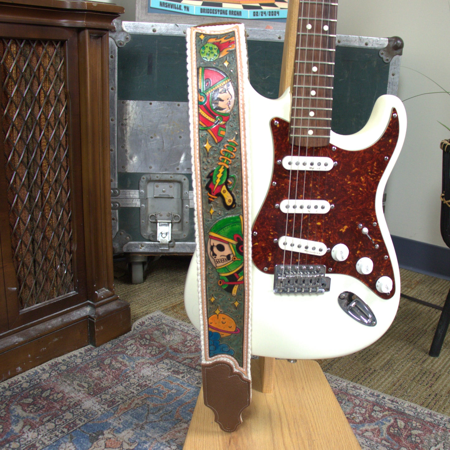 Artist Collaboration: One-of-a-Kind Cotton Cinch Strap - Natural