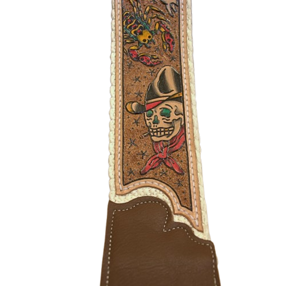 Artist Collaboration: One-of-a-Kind Cotton Cinch Strap - Natural
