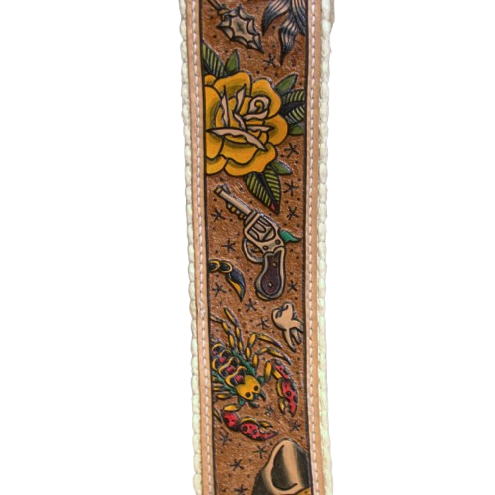 Artist Collaboration: One-of-a-Kind Cotton Cinch Strap - Natural